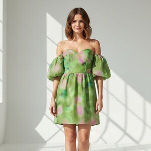 H&M off-the-shoulder dress Sz M